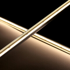 COB LED-Leiste Out-Line IP54 wasserdicht – transparent dimmbar – neutralweiß 4000 K – CRI92 24V DC 180° – 528x LED Chips 12,7 W – 1232 lm/m