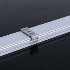 COB LED-Leiste Out-Line IP54 wasserdicht – transparent dimmbar – neutralweiß 4000 K – CRI92 24V DC 180° – 528x LED Chips 12,7 W – 1232 lm/m