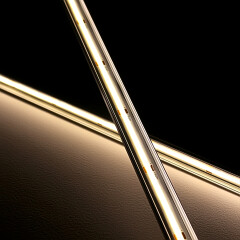 COB LED-Leiste Out-Line IP54 wasserdicht – transparent dimmbar – neutralweiß 4000 K – CRI92 24V DC 180° – 528x LED Chips 12,7 W – 1232 lm/m