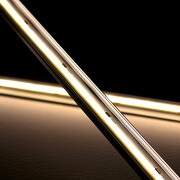 COB LED-Leiste Out-Line IP54 wasserdicht – transparent dimmbar – neutralweiß 4000 K – CRI92 24V DC 180° – 528x LED Chips 12,7 W – 1232 lm/m