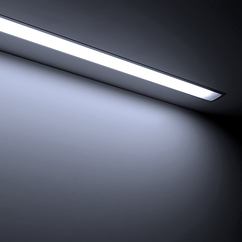 IP54 wasserdichte High-CRI Einbau LED-Leiste Wet-Line IP54 – diffus – 420 × 1808 LEDs – 20 W – 2300 lm/m – tageslichtweiß 6000 K – CRI 95+ 24V DC 120°