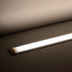 wasserdichte COB Einbau LED-Leiste Wet-Line IP54 – diffus dimmbar – neutralweiß 4000 K – CRI92 24V DC 180° – 528x LED Chips 12,7 W – 1232 lm/m