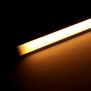 COB LED-Leiste Einbau Wet-Line IP54 wasserdicht – diffus dimmbar – warmweiß 2700 K – CRI92 24V DC 180° – 528x LED Chips 12,5 W – 1172 lm/m