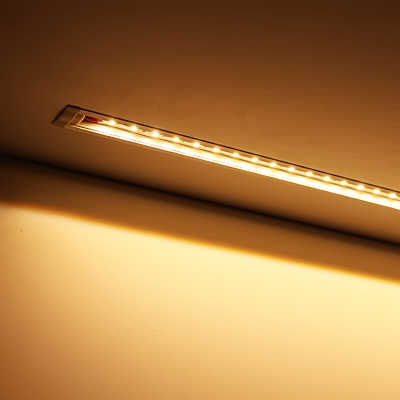 LED-Einbauleuchte wasserdicht "Wet-Line IP54" 70x 5630 LEDs - 15 Watt - 1406 Lumen je Meter | transparent | warmweiß CRI 90Ra - 120° 24VDC |