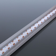 High-CRI Einbau LED-Leiste Wet-Line IP54 wasserdicht – transparent – 420 × 1808 LEDs – 20 W – 2040 lm/m – ultrawarmweiß 2500 K – CRI 95+ 24V DC 120°