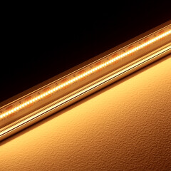 High-CRI Einbau LED-Leiste Wet-Line IP54 wasserdicht – transparent – 420 × 1808 LEDs – 20 W – 2040 lm/m – ultrawarmweiß 2500 K – CRI 95+ 24V DC 120°