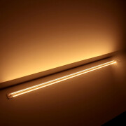 High-CRI Einbau LED-Leiste Wet-Line IP54 wasserdicht – transparent – 420 × 1808 LEDs – 20 W – 2040 lm/m – ultrawarmweiß 2500 K – CRI 95+ 24V DC 120°