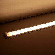 wasserdichte Einbau LED-Leiste Wet-Line IP54 transparent – 240 × 2835 LEDs – 19 W – 1920 lm/m – warmweiß 3000 K – CRI 90+ 24V DC 120°