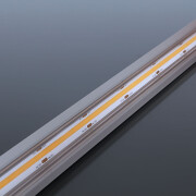 wasserdichte COB Einbau LED-Leiste Wet-Line IP54 – transparent – 528x LED Chips – tageslichtweiß 6500 K – CRI93 24V DC 180° – 13 W – 1277 lm/m