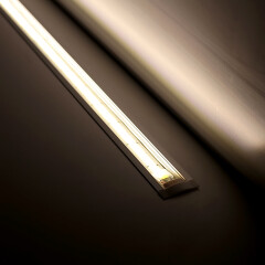 COB LED-Leiste Einbau wasserdicht Wet-Line IP54 – transparent dimmbar – neutralweiß 4000 K – CRI92 24V DC 180° – 528x LED Chips 12,7 W – 1232 lm/m
