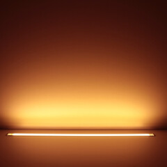 COB LED-Leiste Einbau Wet-Line IP54 wasserdicht – transparent dimmbar – warmweiß 2700 K – CRI92 24V DC 180° – 528x LED Chips 12,5 W – 1172 lm/m