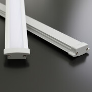 COB LED-Leiste Einbau Wet-Line IP54 wasserdicht – transparent dimmbar – warmweiß 2700 K – CRI92 24V DC 180° – 528x LED Chips 12,5 W – 1172 lm/m