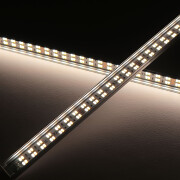CCT Double Line LED-Leiste Slim-Line max – klar – 280 × 5630 LEDs – 2 × 31Watt je Meter – Farbtemperatur einstellbar – CRI 90+ 24V DC 120°