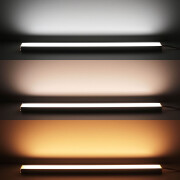 Double Line LED-Leiste Surface max – diffus – 280 × 5630 LEDs – 2 × 31Watt je Meter – Farbtemperatur einstellbar – CRI 90+ 24V DC 120°