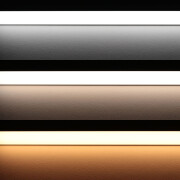 Double Line LED-Leiste Surface max – diffus – 280 × 5630 LEDs – 2 × 31Watt je Meter – Farbtemperatur einstellbar – CRI 90+ 24V DC 120°