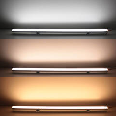 LED-Winkel-Leiste Corner – diffus – mit einstellbarer Farbtemperatur – 140 × 5630 LEDs – 2 × 16Watt je Meter – Dualweiß – CRI 90+ 24V DC 120°