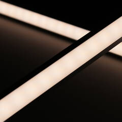 LED-Winkel-Leiste Corner – diffus – mit einstellbarer Farbtemperatur – 140 × 5630 LEDs – 2 × 16Watt je Meter – Dualweiß – CRI 90+ 24V DC 120°