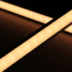 LED-Winkel-Leiste Corner – diffus – mit einstellbarer Farbtemperatur – 140 × 5630 LEDs – 2 × 16Watt je Meter – Dualweiß – CRI 90+ 24V DC 120°