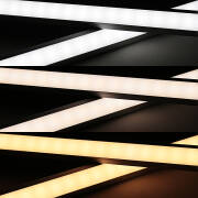 LED-Winkel-Leiste Corner – diffus – mit einstellbarer Farbtemperatur – 140 × 5630 LEDs – 2 × 16Watt je Meter – Dualweiß – CRI 90+ 24V DC 120°