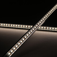 LED-Winkel-Leiste Corner – klar – mit einstellbarer Farbtemperatur – 140 × 5630 LEDs – 2 × 16Watt je Meter – Dualweiß – CRI 90+ 24V DC 120°
