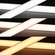 Double Line LED Eckleiste Corner max – diffus – 280 × 5630 LEDs – 2 × 31Watt je Meter – Farbtemperatur einstellbar – CRI 90+ 24V DC 120°