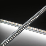 Double Line LED Eckleiste Corner max – transparent – 280 × 5630 LEDs – 2 × 31Watt je Meter – Farbtemperatur einstellbar – CRI 90+ 24V DC 120°