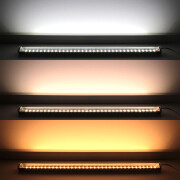 Double Line LED Eckleiste Corner max – transparent – 280 × 5630 LEDs – 2 × 31Watt je Meter – Farbtemperatur einstellbar – CRI 90+ 24V DC 120°