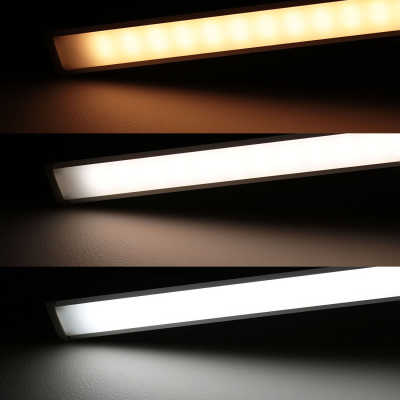 Double Line LED Einbau-Leiste "Inside max" | diffus | 280x 5630 LEDs - 2x 31Watt je Meter | Farbtemperatur einstellbar | CRI 90+ 24VDC 120° |
