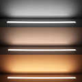 Double Line LED Leuchte "Recessed" zum Einbau | diffus | 280x 5630 LEDs - 2x 31Watt je Meter | Farbtemperatur einstellbar | CRI 90+ 24VDC 120° |