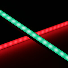 RGB LED-Leiste Slim-Line – diffus – 96 × 5050 RGB LEDs – 680 Lumen – 19 W je Meter – 120° 24V DC