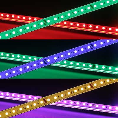 RGB LED-Leiste "Surface" | klar | 96x 5050 RGB...