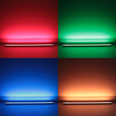 RGB LED-Leiste "Surface" | klar | 96x 5050 RGB LEDs - 680 Lumen - 19 Watt je Meter | 120° 24V DC |