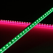 RGB LED-Leiste Surface – klar – 96 × 5050 RGB LEDs – 680 Lumen – 19 W je Meter – 120° 24V DC