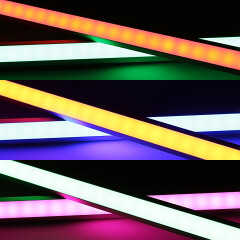 RGB LED-Eckleiste Corner – diffus – 96 × 5050 RGB LEDs – 680 Lumen – 19 W je Meter – 120° 24V DC