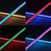 RGB 90° LED-Eckleiste Corner – klar – 96 × 5050 RGB LEDs – 680 Lumen – 19 W je Meter – 120° 24V DC