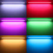 LED Einbauleiste RGB Inwards – diffus – 96 × 5050 RGB LEDs – 680 Lumen – 19 W je Meter – 120° 24V DC