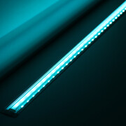 LED Einbauleiste RGB Inwards – klar – 96 × 5050 RGB LEDs – 680 Lumen – 19 W je Meter – 120° 24V DC