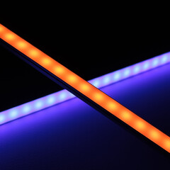 wasserdichte RGB LED-Leiste Out-Line IP54 – diffus – 96 × 5050 RGB LEDs – 680 Lumen – 19 W je Meter – 120° 24V DC