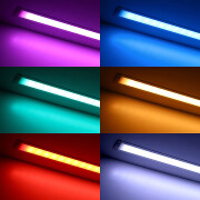 wasserdichte Einbau RGB LED-Leiste Wet-Line IP54 – diffus – 96 × 5050 RGB LEDs – 680 Lumen – 19 W je Meter – 120° 24V DC