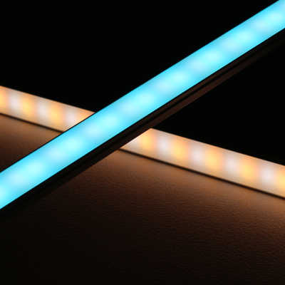 RGBW LED-Leiste "Slim-Line" | diffus | 56x Farbwechsel 5050 RGB LEDs & 56x weiße 5630 CRI90+ LEDs je Meter | 120° 24V DC |