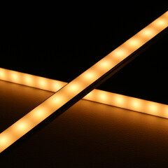 RGBWW LED-Leiste Slim-Line – diffus – 56x Farbwechsel 5050 RGB LEDs & 56x warmweiße 5630 CRI90+ LEDs je Meter – 120° 24V DC