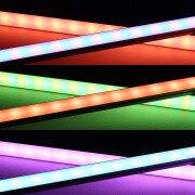 RGBWW LED-Leiste Slim-Line – diffus – 56x Farbwechsel 5050 RGB LEDs & 56x warmweiße 5630 CRI90+ LEDs je Meter – 120° 24V DC