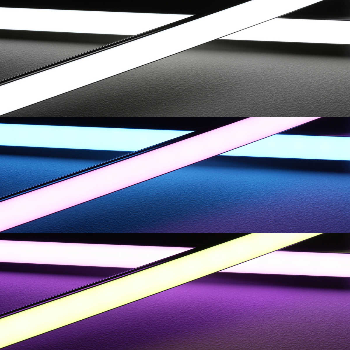 RGBW LED-Leiste "Surface" | diffus | 56x Farbwechsel 5050 RGB LEDs & 56x weiße 5630 CRI90+ LEDs je Meter | 120° 24V DC |