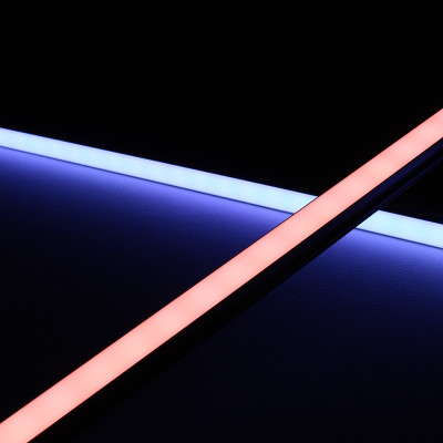 RGBW LED-Leiste "Surface" | diffus | 56x Farbwechsel 5050 RGB LEDs & 56x weiße 5630 CRI90+ LEDs je Meter | 120° 24V DC |