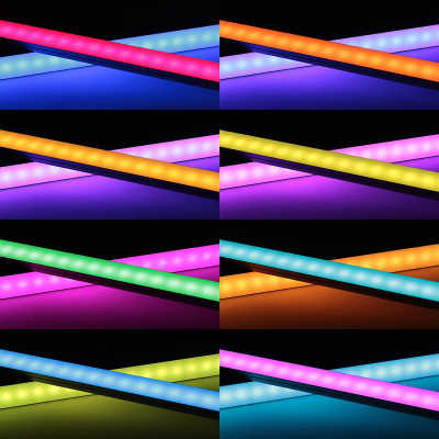 Triple Line RGBW LED Leiste "Slim-Line max" | diffus | 70x mehrfarbige 5050 RGB LEDs & 140x weiße 2835 CRI90+ LEDs je Meter | 120° 24V DC |