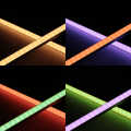 RGBW LED Leisten Komplettset | diffus | Farbwechsel & warmweiß | incl. 24V Netzteil und Controller & Fernbedienung