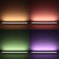 Triple Line RGBWW LED Leiste "Surface max" | diffus | 70x mehrfarbige 5050 RGB LEDs & 140x warmweiße 2835 CRI90+ LEDs je Meter | 120° 24V DC |
