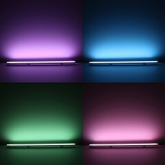 RGBW LED-Eckleiste Corner – diffus – 56x Farbwechsel 5050 RGB LEDs & 56x weiße 5630 CRI90+ LEDs je Meter – 120° 24V DC