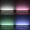 Triple Line RGBW LED Eckleiste "Corner max" | klar | 70x mehrfarbige 5050 RGB LEDs & 140x weiße 2835 CRI90+ LEDs je Meter | 120° 24V DC |