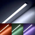 Einbau-RGBW-LED-Leiste "Inwards" | diffus | 56x Farbwechsel 5050 RGB LEDs & 56x weiße 5630 CRI90+ LEDs je Meter | 120° 24V DC |